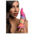 Langue Créature - Dildo en Silicone Lumineux - 21 cm (Arc-en-ciel)