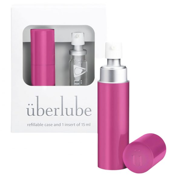 / Überlube - lubrifiant silicone avec étui de voyage - rose (15ml)