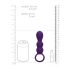 Loveline - vibromasseur anal rechargeable à boules (violet)