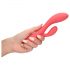 Loveline - Vibromasseur étanche rechargeable avec stimulateur clitoridien (rose)