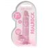 REALROCK - dildo réaliste translucide - rose (17cm)