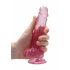 REALROCK - dildo réaliste translucide - rose (17cm)