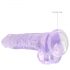 REALROCK - godemichet réaliste transparent - violet (19cm)