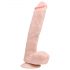 Dildo ventouse avec testicules (26,5 cm) – naturel