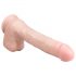 Easytoys - Grand Dildo Ventouse avec Testicules (29,5 cm) - Naturel