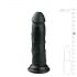 Easytoys - gode réaliste à ventouse (15,5 cm) - noir