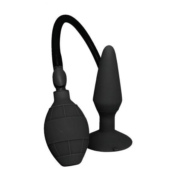 MenzStuff L - plug anal gonflable avec base - noir (grand)