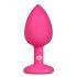 Easytoys Diamond Small - plug anal (rose-blanc)