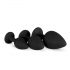 Easytoys Diamond - ensemble de plugs anaux (noir)