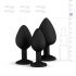 Easytoys Diamond - ensemble de plugs anaux (noir)