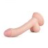 Real Fantasy Vince - gode à prépuce avec testicules - 19,5 cm (naturel)