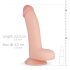 Fantasy Cliff - Dildo réaliste avec testicules - 22cm (naturel)