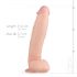 Real Fantasy Dwane - Dildo réaliste avec testicules - 31cm (naturel)