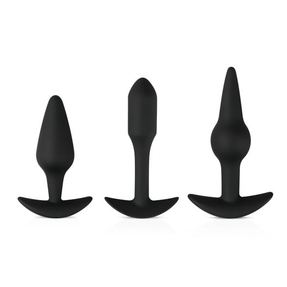 Easytoys Coffret de plaisir - ensemble varié de plugs anaux (noir)