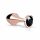 Rosy Gold Plug Anal - plug anal avec pierre noire (rosegold)