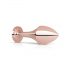 Rosy Gold Plug Anal - plug anal avec pierre noire (rosegold)