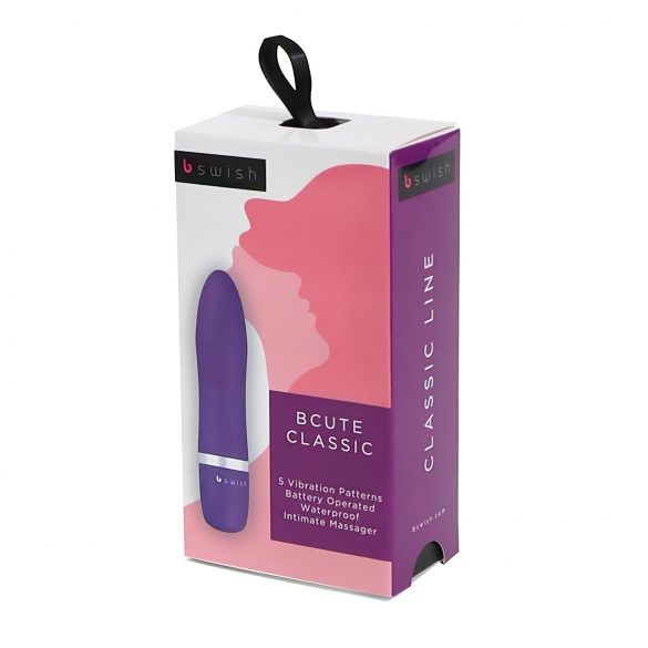 B SWISH Bcute Classic - vibromasseur étanche en forme de rouge à lèvres (violet)