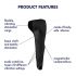 Satisfyer Men Wand - vibromasseur pour gland, rechargeable et étanche (noir)