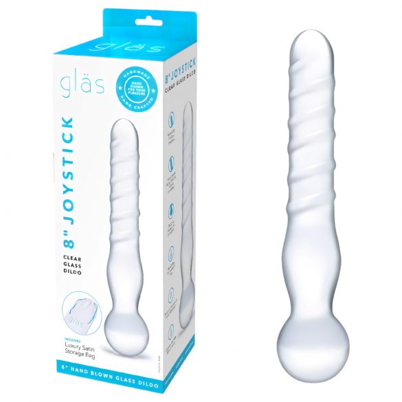 GLAS - gode en verre à double extrémité (transparent)