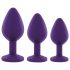 Rianne - Ensemble de 3 plugs anaux en silicone (violet)