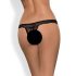 Obsessive Miamor - culotte en dentelle ouverte avec strass (noir)