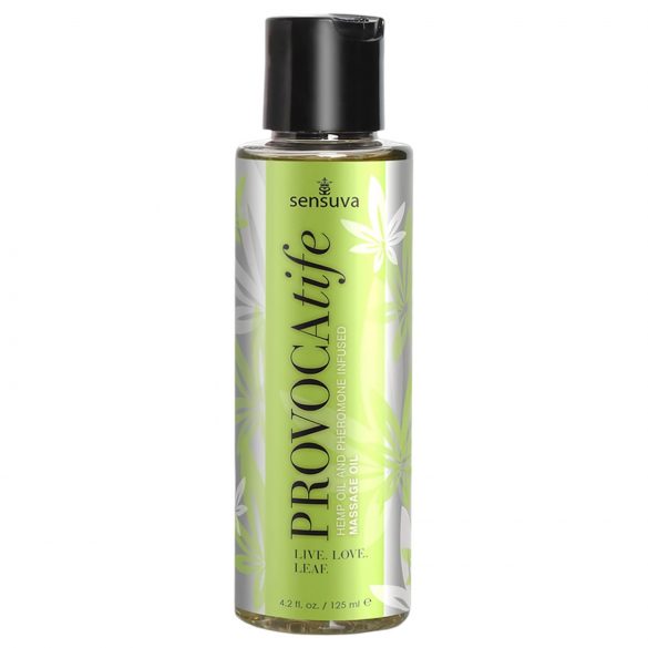 Sensuva Provocatife Hemp - huile de massage aux phéromones (120ml)