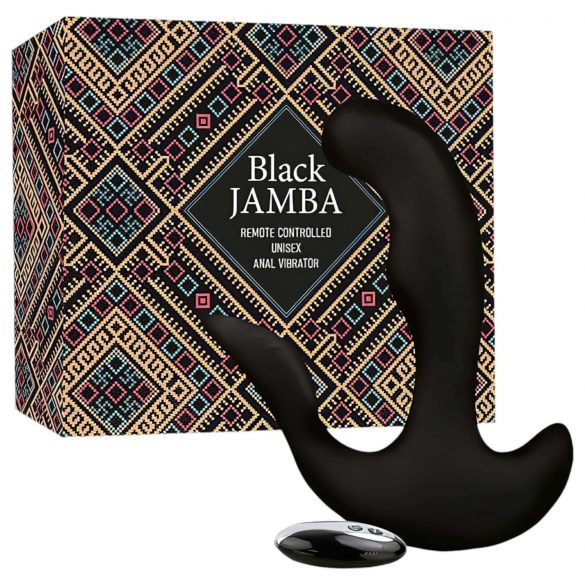 FEELZTOYS Black Jamba - vibromasseur anal chauffant avec télécommande (noir)