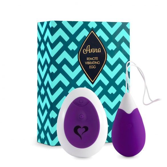 FEELZTOYS Anna - œuf vibrant à télécommande rechargeable (violet)