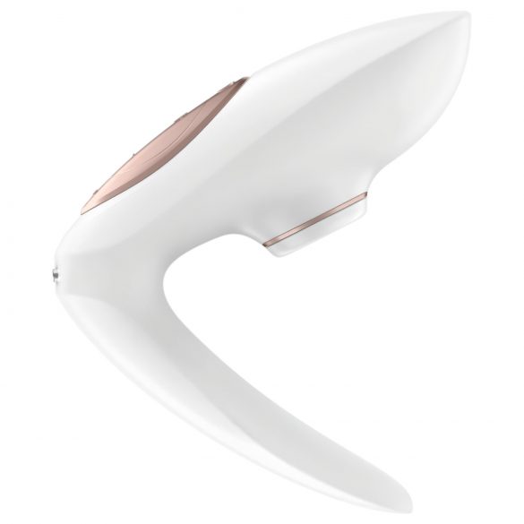 Satisfyer Pro 4 Couples - vibromasseur à vagues d'air pour couples (blanc)