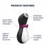 Satisfyer Penguin - stimulateur de clitoris rechargeable et étanche (noir et blanc)