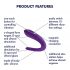 Satisfyer Double Classic - vibromasseur couple rechargeable, étanche (violet)