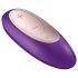 Satisfyer Double Plus Remote - vibromasseur pour couples télécommandé et rechargeable (violet)