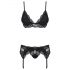 Obsessive 810-SEG-1 - ensemble lingerie dentelle (noir)