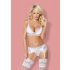 Obsessive 810-SEG-2 - Ensemble de lingerie en dentelle (blanc)