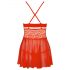 Charmante Babydoll en Dentelle avec String (Rouge)