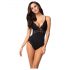 Obsessive 810-TED-1 - body en dentelle orné, extensible (noir)