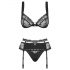 Heartina - ensemble de lingerie (noir)