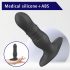 Aixiasia Roy - Vibromasseur anal à impulsion avec télécommande, rechargeable (noir)