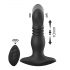 Aixiasia Roy - Vibromasseur anal à impulsion avec télécommande, rechargeable (noir)