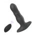 Aixiasia Roy - Vibromasseur anal à impulsion avec télécommande, rechargeable (noir)