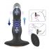 Aixiasia Roy - Vibromasseur anal à impulsion avec télécommande, rechargeable (noir)