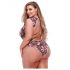 Baci Taille Plus - body fleuri en dentelle